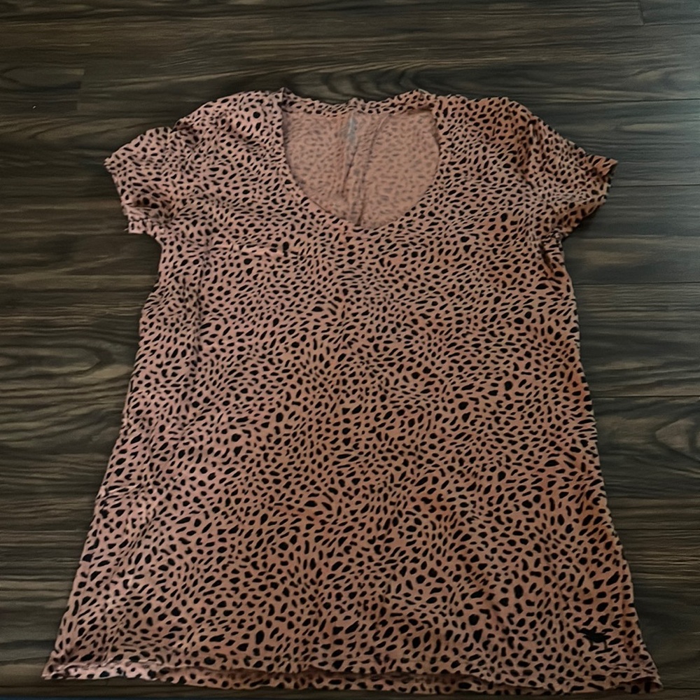 V-neck short sleeve leopard print Pink by Victorias Secret